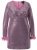 Ulla Popken 845145 Pailletkjole med V-hals Rosa - Aftenkjoler - Festkjoler i plus size