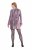 Ulla Popken 845145 Pailletkjole med V-hals Rosa - Aftenkjoler - Festkjoler i plus size