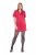 Ulla Popken 845148 Blomstret bodycon-kjole Magenta - Kjoler - Kjoler til alle størrelser
