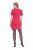 Ulla Popken 845148 Blomstret bodycon-kjole Magenta - Kjoler - Kjoler til alle størrelser
