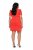 Ulla Popken 845150 Kortærmet bodycon-kjole Rød - Kjoler - Kjoler til alle størrelser