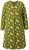 Ulla Popken 845190 Blomstret jerseykjole Turkis - Jerseykjoler - 