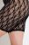 Ulla Popken 845290 Blomstrede antigniv-shorts med blonde Sort - Antigniv-shorts - 