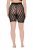 Ulla Popken 845290 Blomstrede antigniv-shorts med blonde Sort - Antigniv-shorts - 