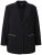 Ulla Popken 845336 Oversize stretchblazer med to knapper Sort - Blazere - Blazere i plusstørrelser til kvinder