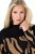 Ulla Popken 845378 Dyreprintet strikket kjole Beige - Aftenkjoler - Festkjoler i plus size