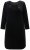 Ulla Popken 845573 Langærmet velourkjole Sort - Aftenkjoler - Festkjoler i plus size