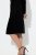 Ulla Popken 845573 Langærmet velourkjole Sort - Aftenkjoler - Festkjoler i plus size