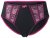 Ulla Popken 845885 Blomstrede trusser med blonde Rosa - Trusser - 