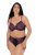 Ulla Popken 845885 Blomstrede trusser med blonde Rosa - Trusser - 