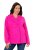 Ulla Popken 846021 Fleecefrakke Rosa - Frakker - Frakker i store størrelser