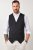 JP1880 846089 Sweatvest Sort - Habitter og blazere - Habitter og jakkesæt i store størrelser