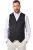 JP1880 846089 Sweatvest Sort - Habitter og blazere - Habitter og jakkesæt i store størrelser
