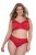 Ulla Popken 846235 Hipstertrusser med blonde Rød - Trusser - 