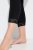 Ulla Popken 846491 3/4-strømpeleggings med blonde Sort - Strømpebukser & strømper - 