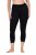 Ulla Popken 846491 3/4-strømpeleggings med blonde Sort - Strømpebukser & strømper - 