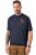 JP1880 846657 T-shirt bellyfit med badges Mørkeblå TALL - TALL T-shirts - Lange T-shirts Mænd