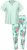 Ulla Popken 846971 Mønstret pyjamas Lysegrøn - Pyjama/Loungewear - 