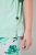 Ulla Popken 846971 Mønstret pyjamas Lysegrøn - Pyjama/Loungewear - 