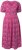 Ulla Popken 847409 Mønstret maxikjole Bærrød - Maxikjoler - Maxikjoler i plus size