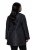 Ulla Popken 848099 Blomstret jacquardblazer med skjult knaplist Sort - Blazere - Blazere i plusstørrelser til kvinder