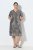 Ulla Popken 848137 Dyreprintet pailletkjole Beige - Aftenkjoler - Festkjoler i plus size