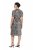 Ulla Popken 848137 Dyreprintet pailletkjole Beige - Aftenkjoler - Festkjoler i plus size