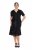 Ulla Popken 848140 Pailletkjole Sort - Aftenkjoler - Festkjoler i plus size