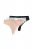 Ulla Popken 848522 Stringtrusser med blonde 3-pak Sort - Trusser - 