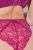 Ulla Popken 848522 Stringtrusser med blonde 3-pak Mørklilla - Trusser - 