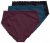 Ulla Popken 848803 Trusser med blonde 3-pak Vinrød - Trusser - 
