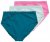 Ulla Popken 848803 Trusser med blonde 3-pak Petrol - Trusser - 