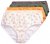 Ulla Popken 849098 Blomstrede trusser 6-pak Orange - Trusser - 
