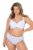Ulla Popken 849098 Blomstrede trusser 5-pak Lyseblå - Trusser - 