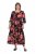 Ulla Popken 849593 Blomstret skjortekjole Mørkeblå - Maxikjoler - Maxikjoler i plus size
