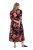 Ulla Popken 849593 Blomstret skjortekjole Mørkeblå - Maxikjoler - Maxikjoler i plus size
