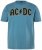 JP1880 849790 AC/DC Classic Logo T-shirt Turkisblå - Band T-shirts - Band T-shirts til mænd