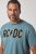 JP1880 849790 AC/DC Classic Logo T-shirt Turkisblå - Band T-shirts - Band T-shirts til mænd