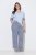 Ulla Popken 849850 Ternet pyjamas Lyseblå - Pyjama/Loungewear - 