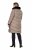 Ulla Popken 850041 Vatteret frakke Taupe - Frakker - Frakker i store størrelser