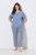 Ulla Popken 850045 Kortærmet pyjamas Lyseblå - Pyjama/Loungewear - 
