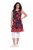 Ulla Popken 850175 Mønstret jerseykjole Koral - Jerseykjoler - 