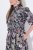 Ulla Popken 850298 Blomstret skjortekjole Mørkeblå - Maxikjoler - Maxikjoler i plus size