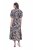 Ulla Popken 850298 Blomstret skjortekjole Mørkeblå - Maxikjoler - Maxikjoler i plus size