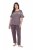 Ulla Popken 850403 Blomstret pyjamas Brun - Pyjama/Loungewear - 