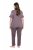 Ulla Popken 850403 Blomstret pyjamas Brun - Pyjama/Loungewear - 