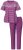 Ulla Popken 850403 Blomstret pyjamas Violet - Pyjama/Loungewear - 