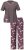 Ulla Popken 850903 Blomstret pyjamas 2-pak Brun - Pyjama/Loungewear - 