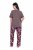 Ulla Popken 850903 Blomstret pyjamas 2-pak Brun - Pyjama/Loungewear - 