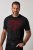JP1880 851002 T-shirt med brystprint Sort TALL - TALL T-shirts - Lange T-shirts Mænd